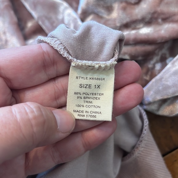 New Pretty Pink Paper+Tee Velvet Zip-Up Sweater - Picture 7 of 7